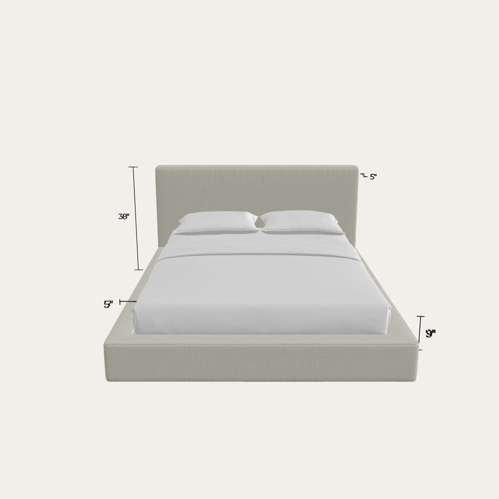 Ultra Bed Set: Bed Frame + Headboard | Dune