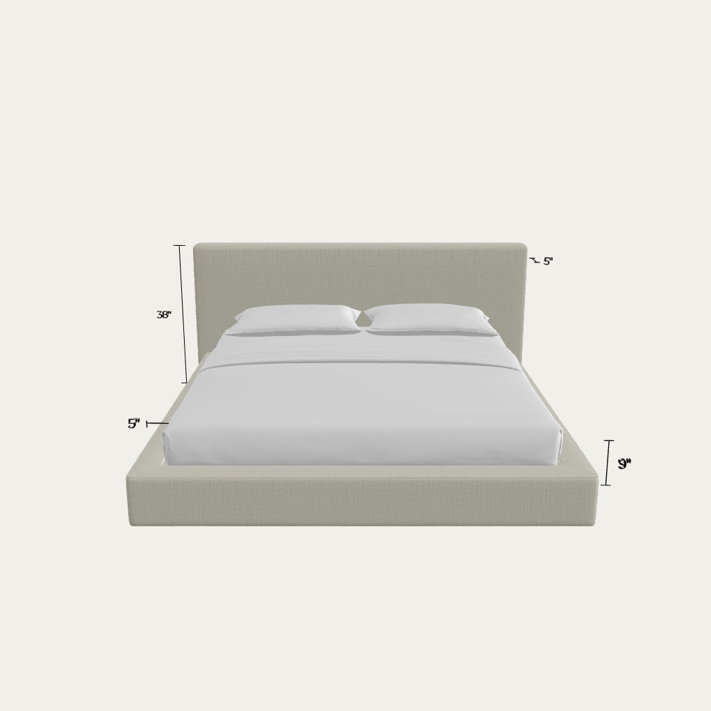 Ultra Bed Set: Bed Frame + Headboard | Dune