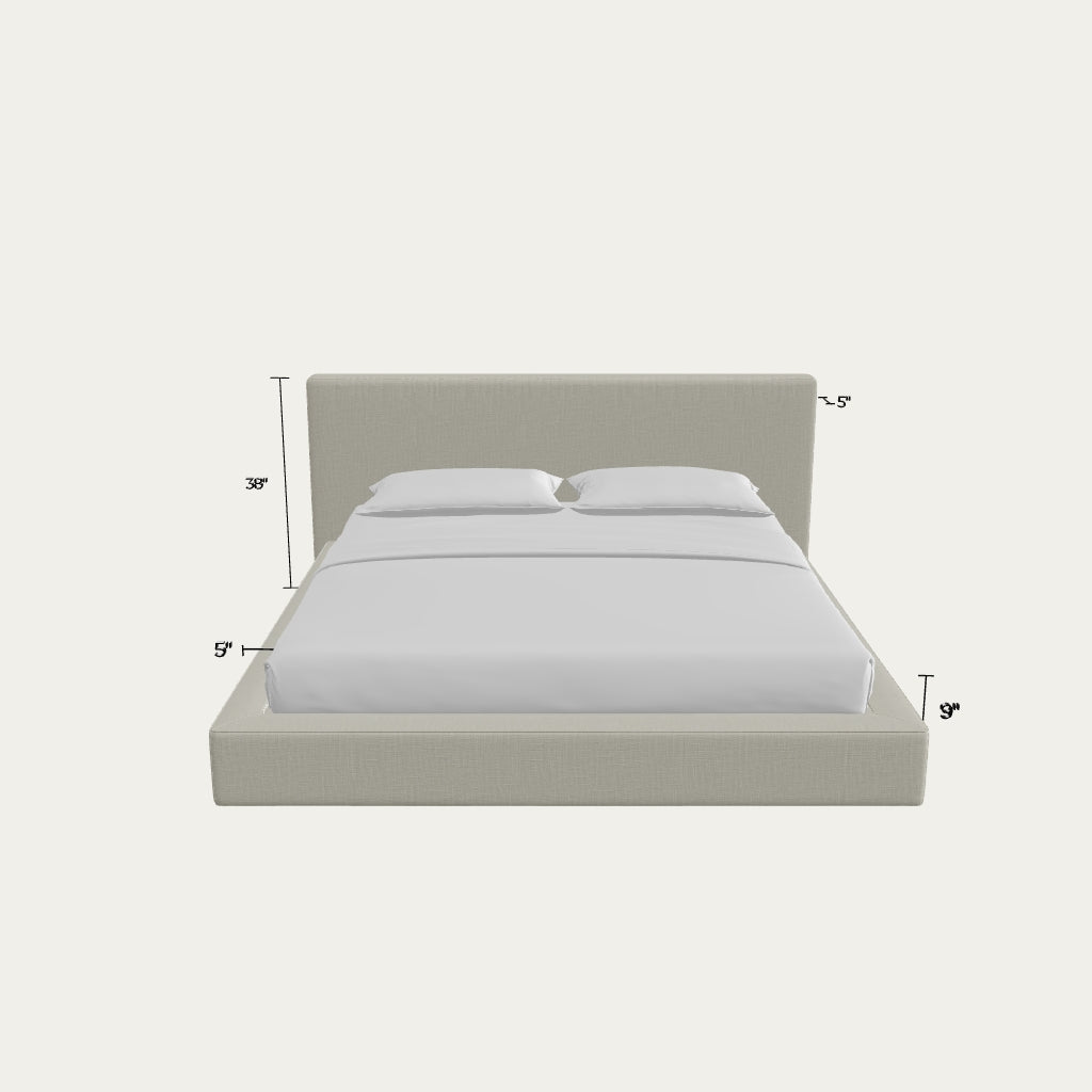Ultra Bed Set: Bed Frame + Headboard | Dune