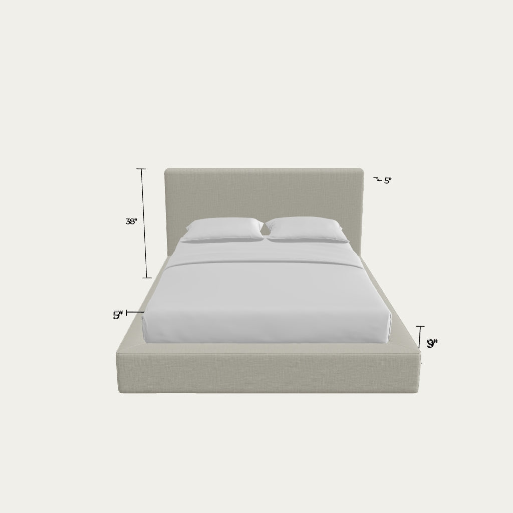 Ultra Bed Set: Bed Frame + Headboard | Dune